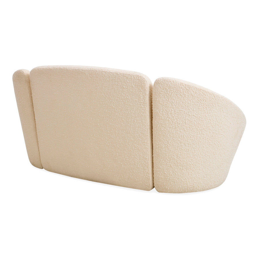 Two-Toned Bouclé Curved Sofa | Jonathan Adler Marais | Oroa.com