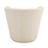 Channeled Bouclé Swivel Club Chair | Jonathan Adler Maxime | Oroa.com
