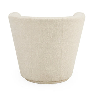 Channeled Bouclé Swivel Club Chair | Jonathan Adler Maxime | Oroa.com