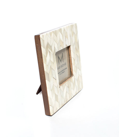 Artemis 3x3 Picture Frame - Handcrafted Bone