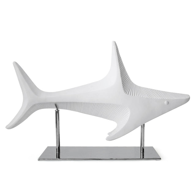White Stoneware Shark Sculpture | Jonathan Adler Menagerie | Ora.com