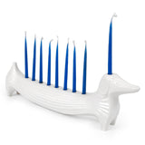 White Stoneware Dog Candle Holder | Jonathan Adler Dachschund | Oroa.com