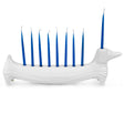 White Stoneware Dog Candle Holder | Jonathan Adler Dachschund | Oroa.com