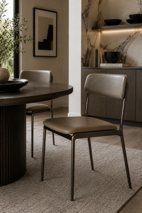 metal dining chair