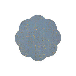 Gold-Flecked Blue Placemat Set (4) | Jonathan Adler Petal | Oroa.com
