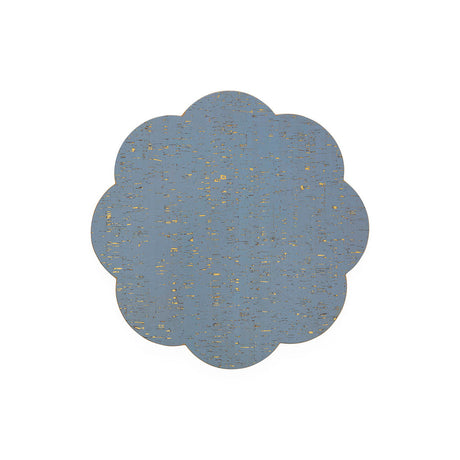 Gold-Flecked Blue Placemat Set (4) | Jonathan Adler Petal | Oroa.com