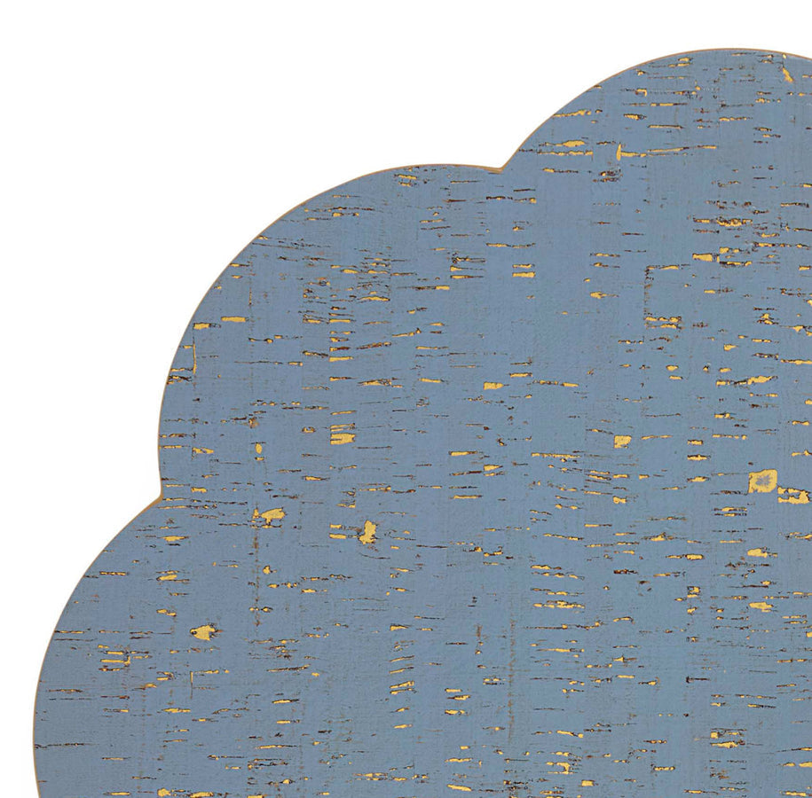 Gold-Flecked Blue Placemat Set (4) | Jonathan Adler Petal | Oroa.com