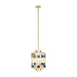 Multicolored Squares Pendant Lamp | Jonathan Adler Miami | Oroa.com