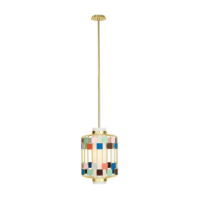 Multicolored Squares Pendant Lamp | Jonathan Adler Miami | Oroa.com