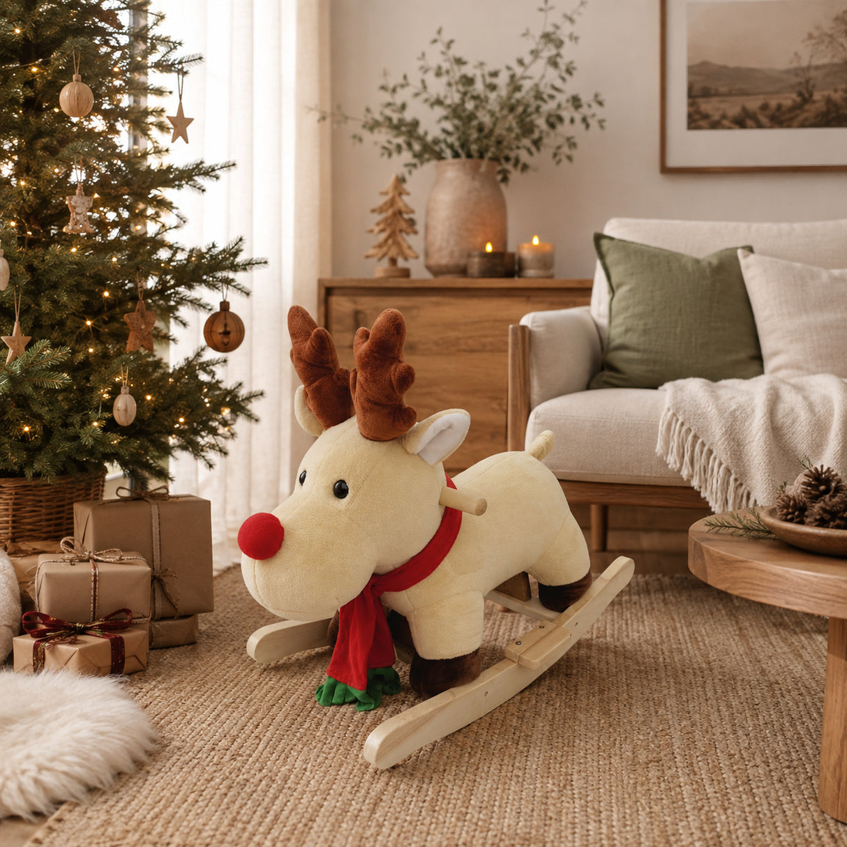 moose rocking horse christmas gift - oroa.com