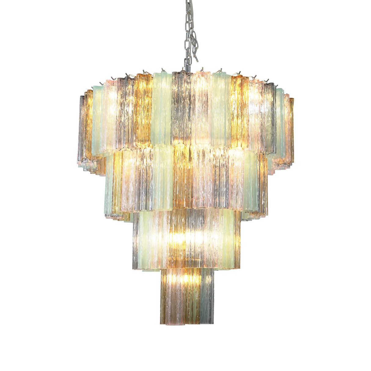 Multi Layered Colorful Glass Chandelier - OROA