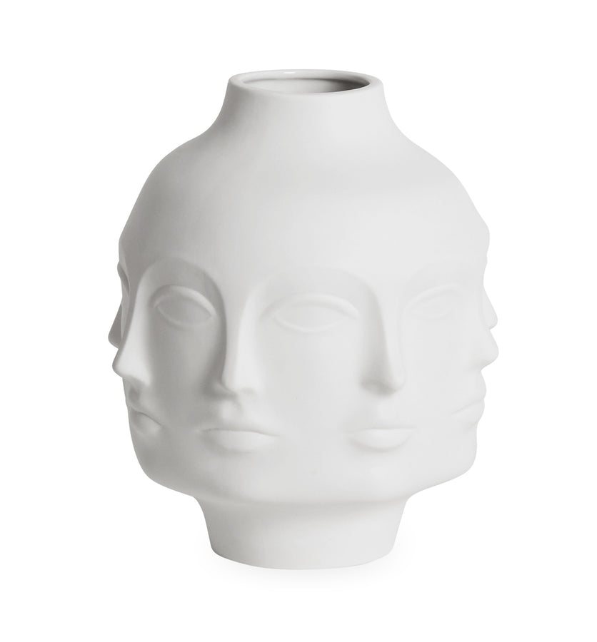 Unglazed Porcelain Face Vase L | Jonathan Adler Dora Maar