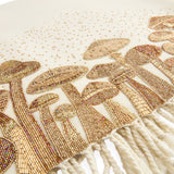 Gold Beads Embroidered Throw | Jonathan Adler Mushrooms | Oroa.com