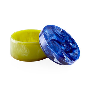Marbleized Cylindrical Box M | Jonathan Adler Mustique | Oroa.com