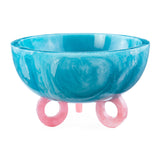 Turquoise Marbleized Disc Bowl | Jonathan Adler Mustique | Oroa.com