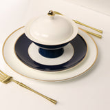 Navy Versaille Soup Bowl-Set of 4