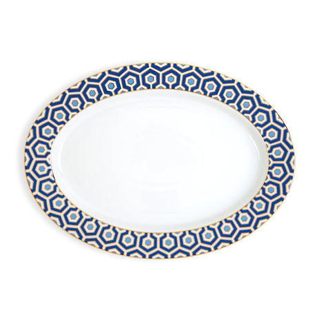 Hexagon Pattern Porcelain Serving Platter | Jonathan Adler Newport | Oroa.com
