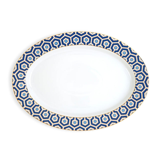 Hexagon Pattern Porcelain Serving Platter | Jonathan Adler Newport | Oroa.com