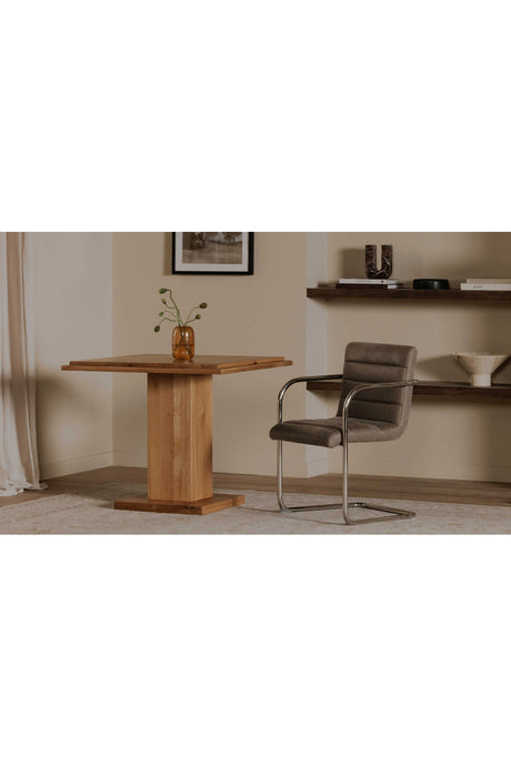 Modern European furniture - Square Natural Wood Table - www.oroa.com