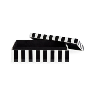 Black & White Lacquer Box S | Jonathan Adler Op Art | Oroa.com