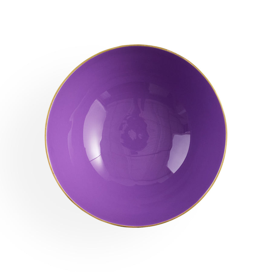 Purple Interior Solid Brass Bowl | Jonathan Adler Oscar Amethyst | Oroa.com