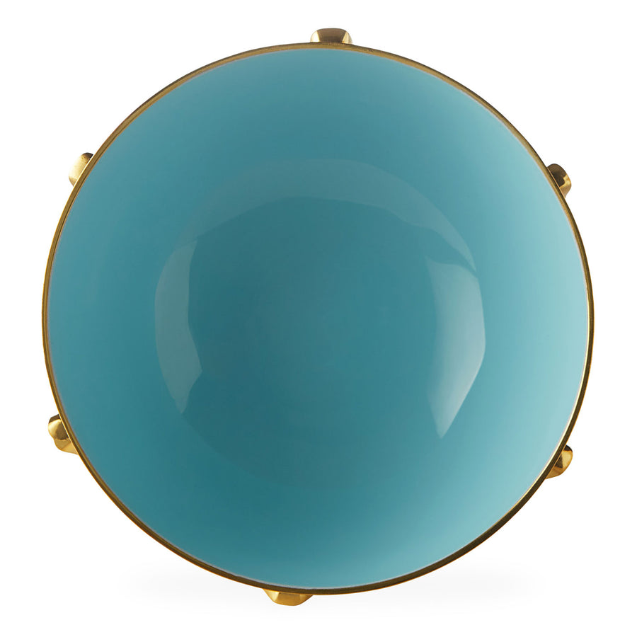 Blue Interior Brass Bowl S | Jonathan Adler Oscar | Oroa.com