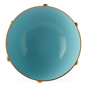 Blue Interior Brass Bowl S | Jonathan Adler Oscar | Oroa.com