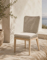 Modern European furniture - White Rope Outdoor Dining Chairs (2) - www.oroa.com