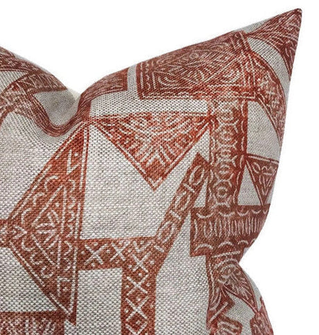 Woven Orange Throw Pillow Cover | DEKOWE