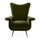 Green Velvet Lounge Chair | Jonathan Adler Pierre | Oroa.com