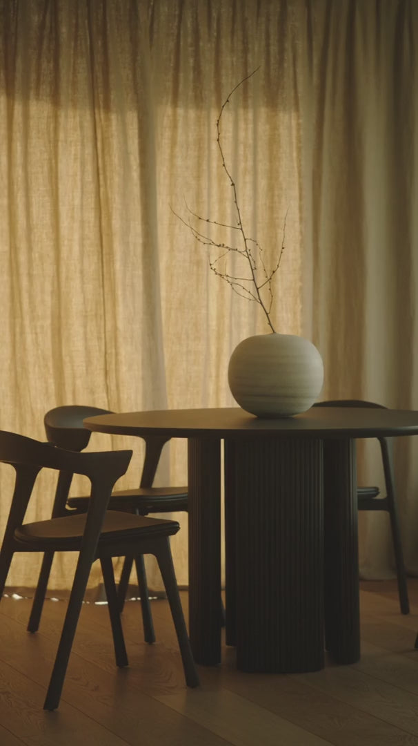 Brown Mahogany Dining Table | Ethnicraft Roller Max | Oroa.com