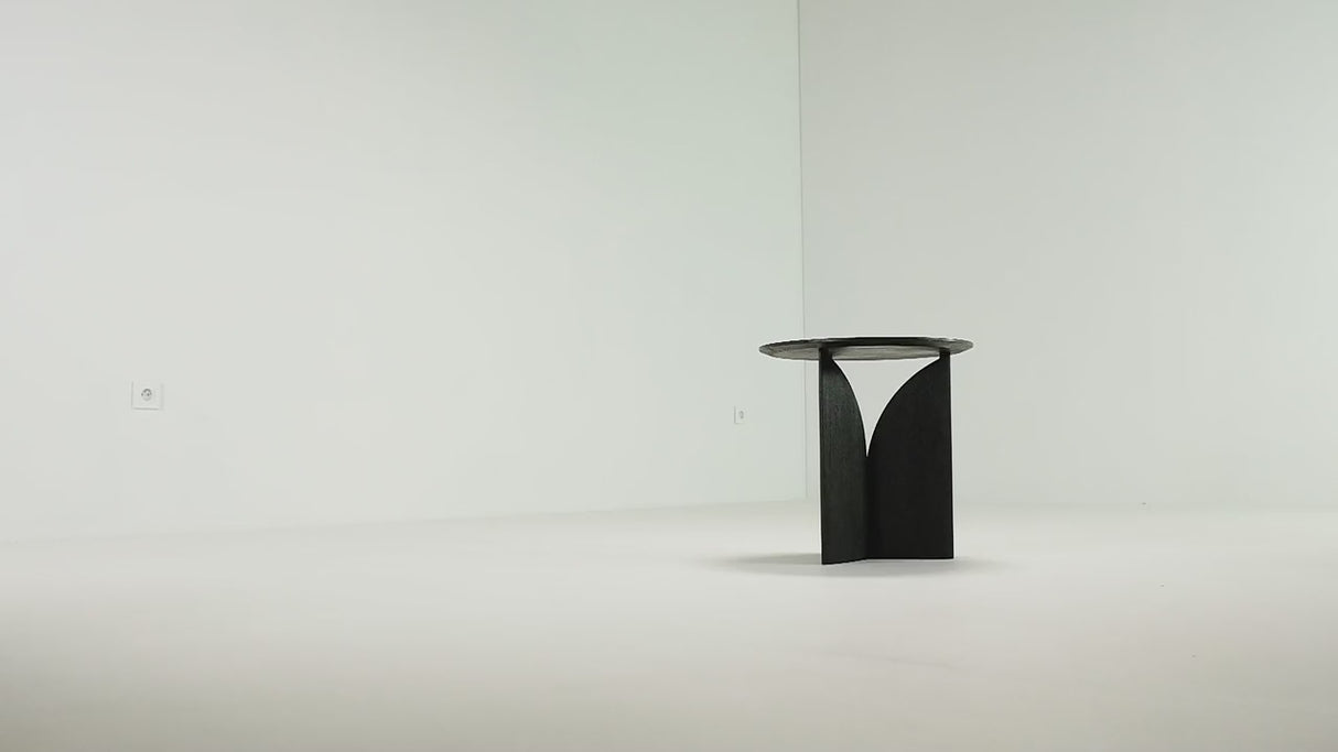 Black Teak Side Table | Ethnicraft Fin | OROA.com
