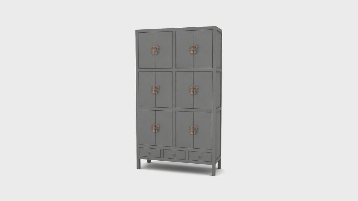 Solid Pine Wardrobe | Tikamoon Qing