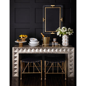 Nickel-Plated Console Table | Jonathan Adler Talitha | Oroa.com