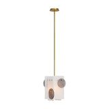 Opaque Ribbed Glass Pendant Lamp | Jonathan Adler Rialto | Oroa.com