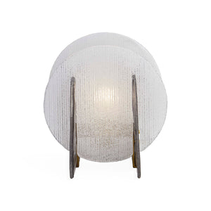 Round Ribbed Glass Table Lamp | Jonathan Adler Rialto | Oroa.com
