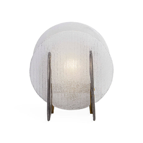 Round Ribbed Glass Table Lamp | Jonathan Adler Rialto | Oroa.com
