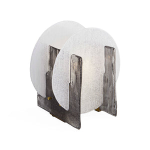 Round Ribbed Glass Table Lamp | Jonathan Adler Rialto | Oroa.com