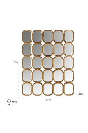   Decorative Connected Gilded Mirrors | Oroa.com