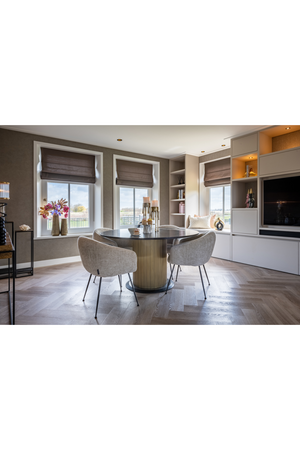 Modern Pedestal Dining Table | Richmond Interiors Ironville | Oroa.com