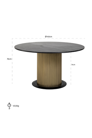 Modern Pedestal Dining Table | Richmond Interiors Ironville | Oroa.com