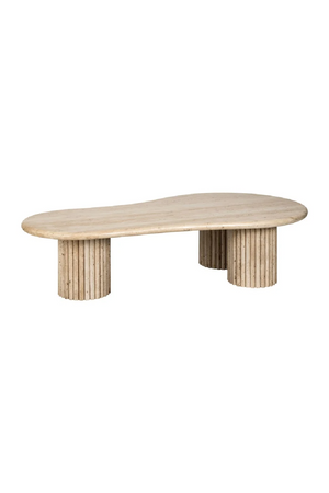  Travertine Organic Coffee Table | Oroa.com