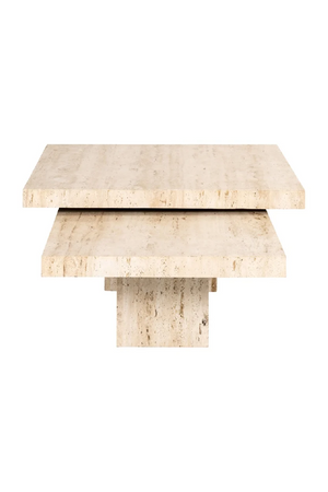   Square Travertine Coffee Table (2) | Oroa.com
