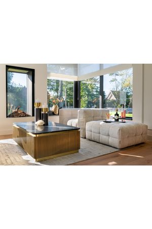  Gold Rectangular Coffee Table | Oroa.com