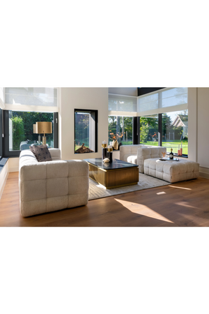   Gold Rectangular Coffee Table | Oroa.com