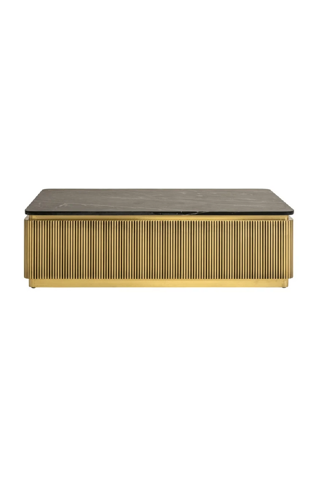 Gold Rectangular Coffee Table | Richmond Interiors Ironville | Oroa.com