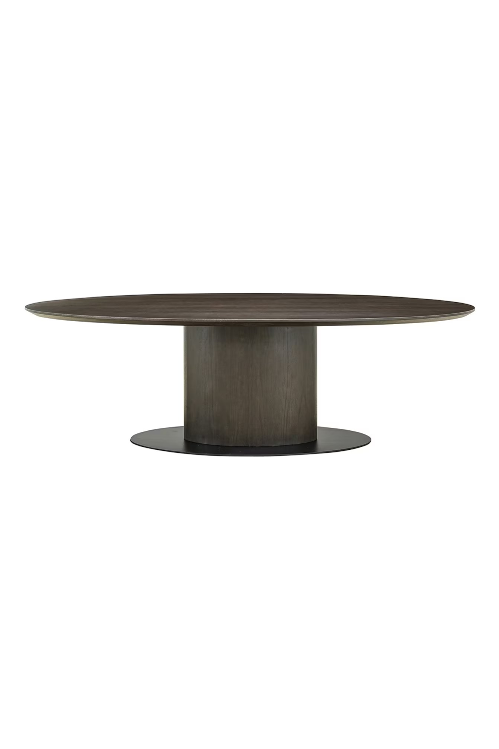   Dark Brown Wooden Oval Dining Table | Oroa.com