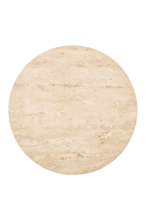   Travertine Pedestal End Table | Oroa.com