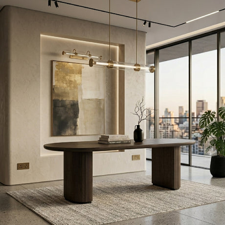   Oak Oval Dining Table L | Oroa.com