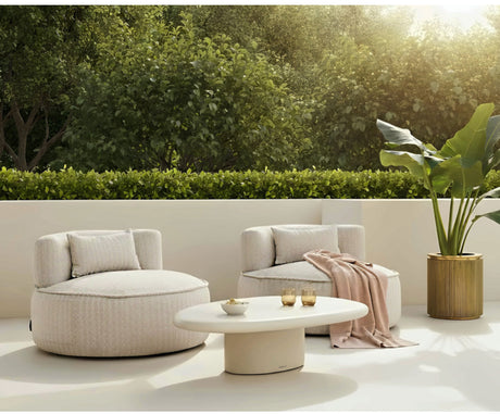 modern white outdoor table - www.oroa.com
